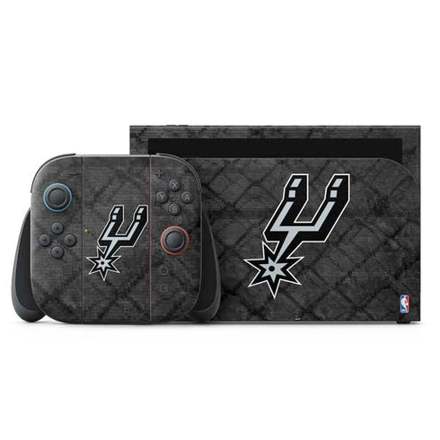 NBA San Antonio Spurs Dark Rust Nintendo Skins