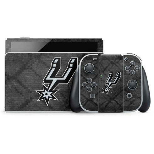 NBA San Antonio Spurs Dark Rust Nintendo Skins