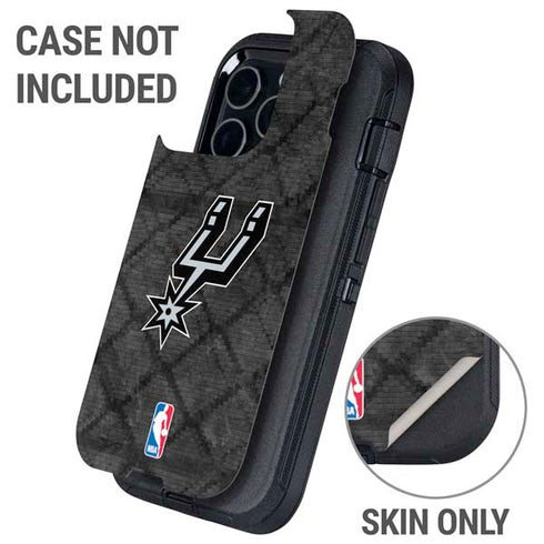 NBA San Antonio Spurs Dark Rust Otterbox Defender iPhone Skin