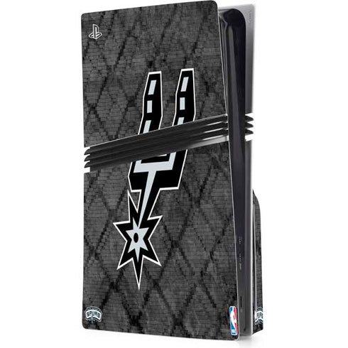 NBA San Antonio Spurs Dark Rust PS5 Pro Disk Console Skin
