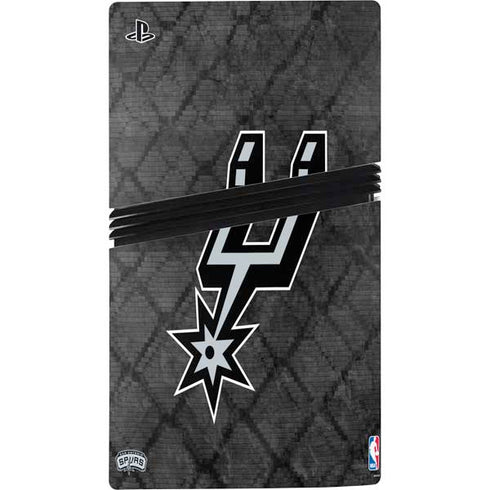 NBA San Antonio Spurs Dark Rust PS5 Pro Disk Console Skin