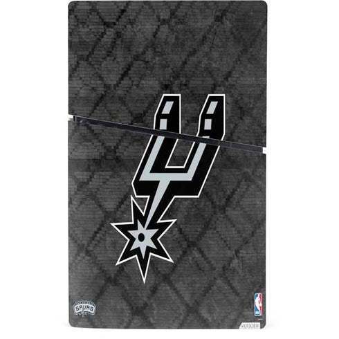 NBA San Antonio Spurs Dark Rust PS5 Slim Digital Edition Console Skin