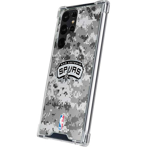 NBA San Antonio Spurs Digi Camo Galaxy S23 Ultra Clear Case