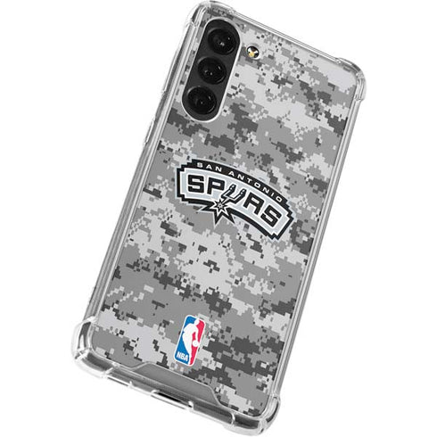 NBA San Antonio Spurs Digi Camo Galaxy S24 FE Clear Case