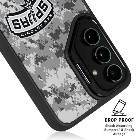 NBA San Antonio Spurs Digi Camo Galaxy S24 FE Kickstand Case
