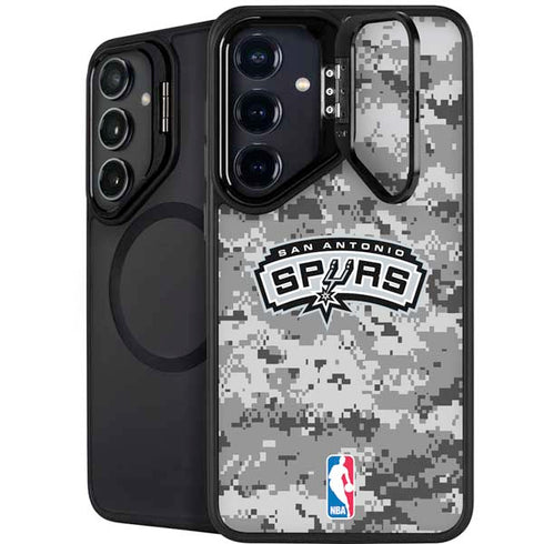 NBA San Antonio Spurs Digi Camo Galaxy S24 Kickstand Case