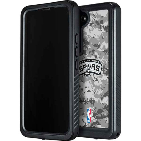 NBA San Antonio Spurs Digi Camo Galaxy S24 Waterproof Case
