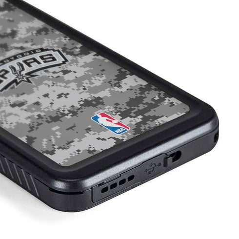 NBA San Antonio Spurs Digi Camo Galaxy S24 Waterproof Case