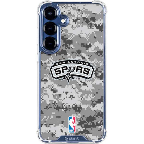 NBA San Antonio Spurs Digi Camo Galaxy S25 Clear Case