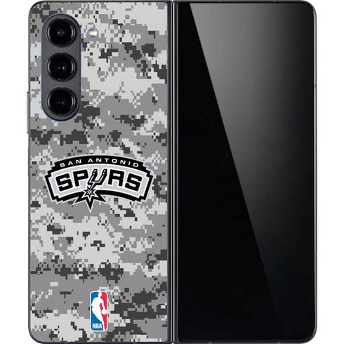 NBA San Antonio Spurs Digi Camo Galaxy Z Fold5 5G Skin
