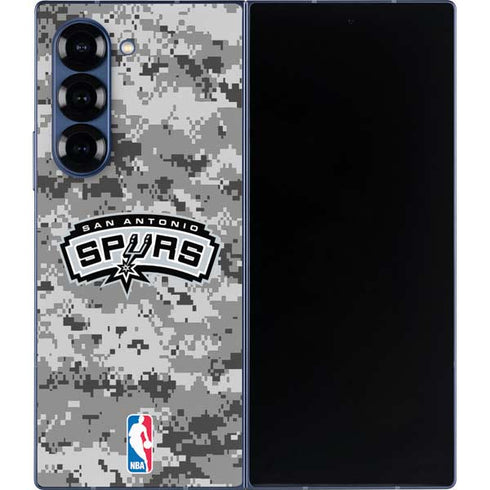 NBA San Antonio Spurs Digi Camo Galaxy Z Fold6 Skin