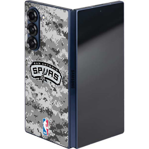 NBA San Antonio Spurs Digi Camo Galaxy Z Fold6 Skin