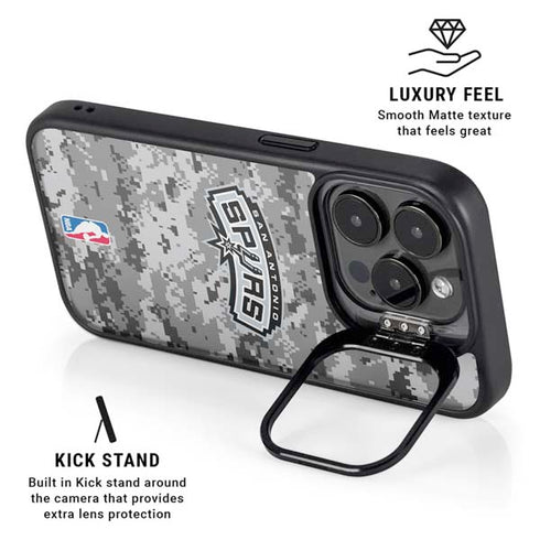 NBA San Antonio Spurs Digi Camo iPhone 13 Pro Kickstand Case