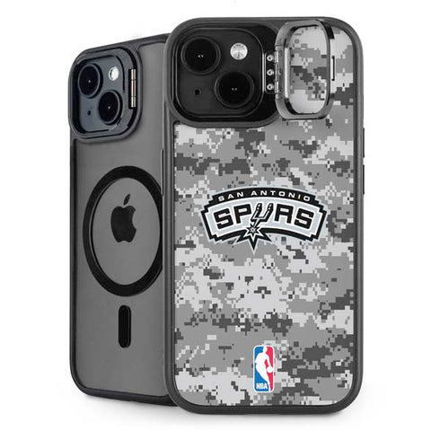 NBA San Antonio Spurs Digi Camo iPhone 14 Kickstand Case