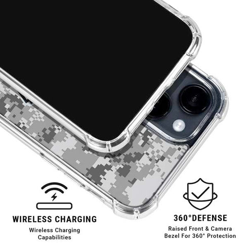 NBA San Antonio Spurs Digi Camo iPhone 15 Clear Case