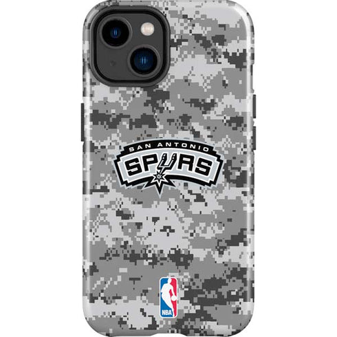 NBA San Antonio Spurs Digi Camo iPhone 15 Impact Case
