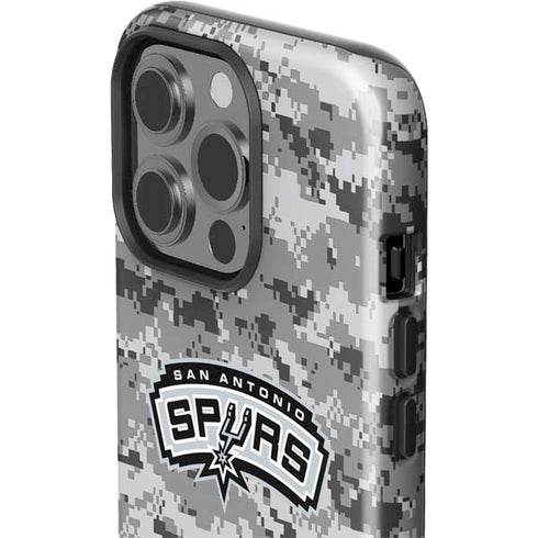 NBA San Antonio Spurs Digi Camo iPhone 15 Pro Impact Case