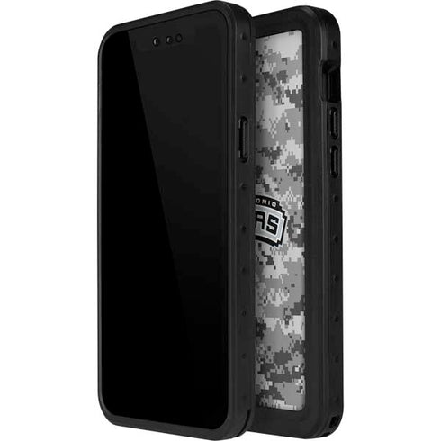 NBA San Antonio Spurs Digi Camo iPhone 15 Pro Waterproof Case