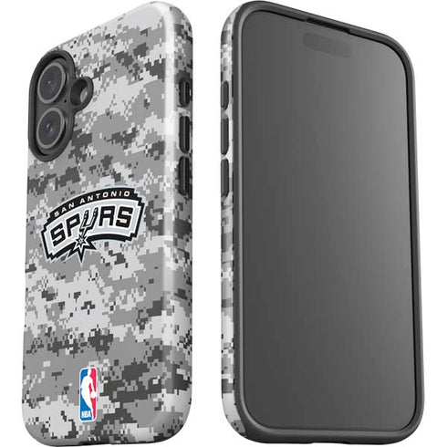 NBA San Antonio Spurs Digi Camo iPhone 16 Impact Case