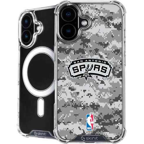 NBA San Antonio Spurs Digi Camo iPhone 16 MagSafe Case