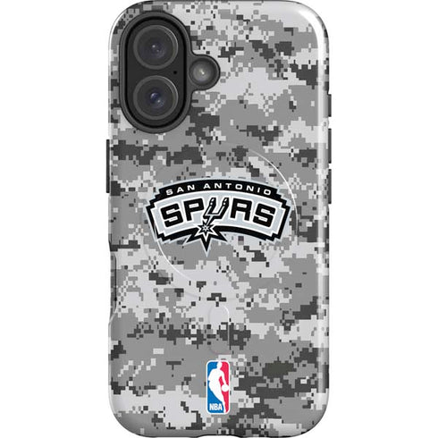 NBA San Antonio Spurs Digi Camo iPhone 16 Magsafe Impact Case