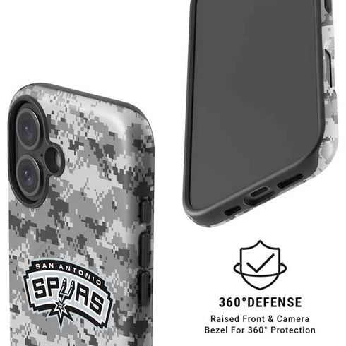 NBA San Antonio Spurs Digi Camo iPhone 16 Magsafe Impact Case