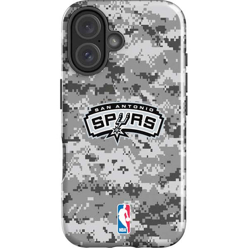 NBA San Antonio Spurs Digi Camo iPhone 16 Plus Impact Case