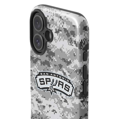 NBA San Antonio Spurs Digi Camo iPhone 16 Plus Impact Case