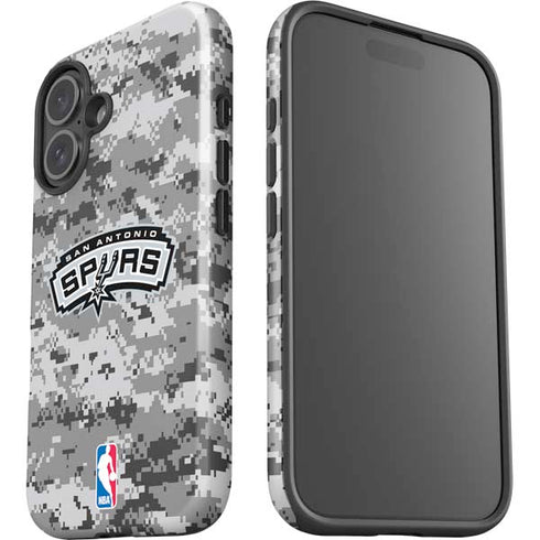 NBA San Antonio Spurs Digi Camo iPhone 16 Plus Impact Case