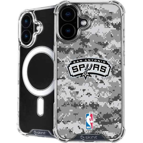 NBA San Antonio Spurs Digi Camo iPhone 16 Plus MagSafe Case