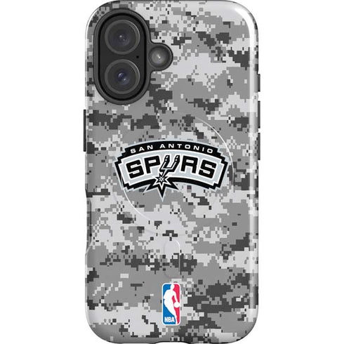 NBA San Antonio Spurs Digi Camo iPhone 16 Plus Magsafe Impact Case
