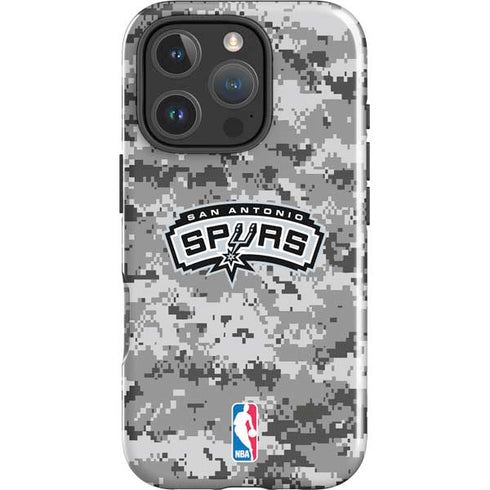 NBA San Antonio Spurs Digi Camo iPhone 16 Pro Impact Case