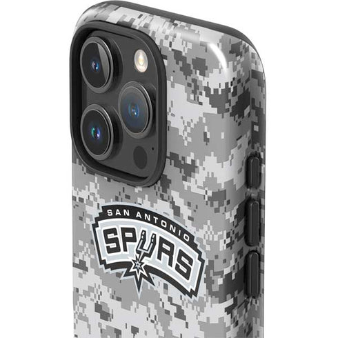 NBA San Antonio Spurs Digi Camo iPhone 16 Pro Impact Case