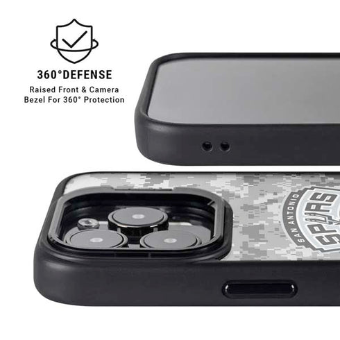NBA San Antonio Spurs Digi Camo iPhone 16 Pro Kickstand Case