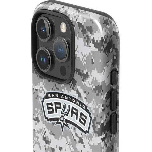 NBA San Antonio Spurs Digi Camo iPhone 16 Pro Max Impact Case