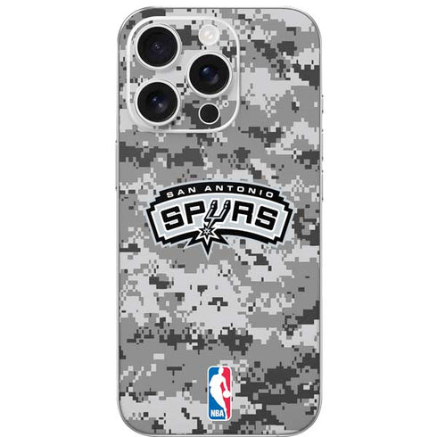 NBA San Antonio Spurs Digi Camo iPhone 16 Pro Skin