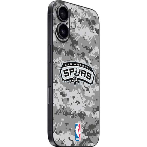 NBA San Antonio Spurs Digi Camo iPhone 16 Skin