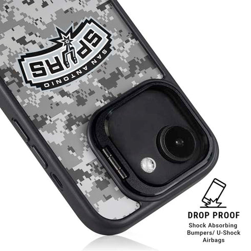 NBA San Antonio Spurs Digi Camo iPhone 16e Kickstand Case