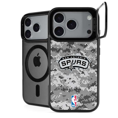 NBA San Antonio Spurs Digi Camo iPhone 18 Pro Max Kickstand Case