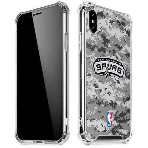 NBA San Antonio Spurs Digi Camo iPhone X/XS Clear Case