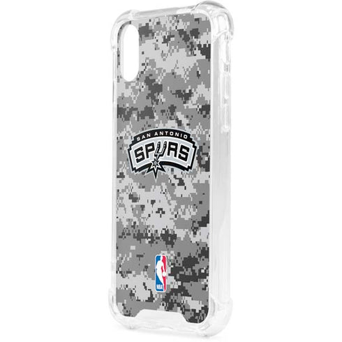 NBA San Antonio Spurs Digi Camo iPhone XS Clear Case