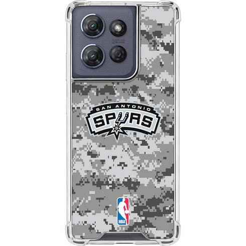 NBA San Antonio Spurs Digi Camo Moto G 5G (2025) Clear Case