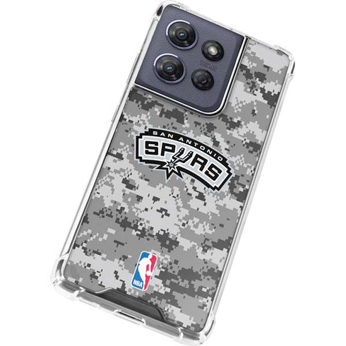 NBA San Antonio Spurs Digi Camo Moto G 5G (2025) Clear Case