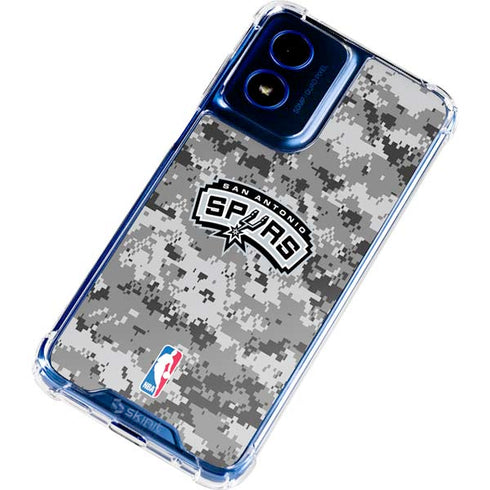 NBA San Antonio Spurs Digi Camo Moto G 5G (2024) Clear Case