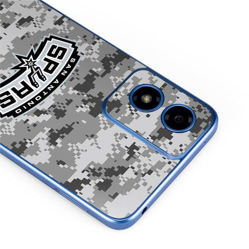 NBA San Antonio Spurs Digi Camo Moto G Play 4G (2024) Skin