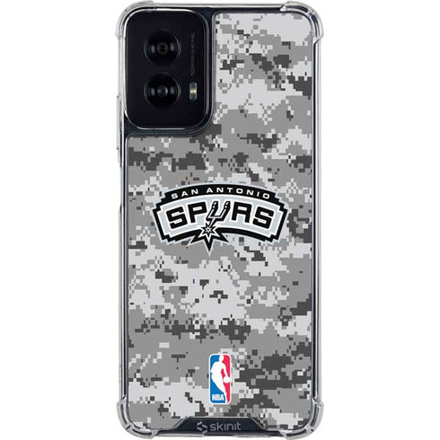 NBA San Antonio Spurs Digi Camo Moto G Power 5G (2024) Clear Case