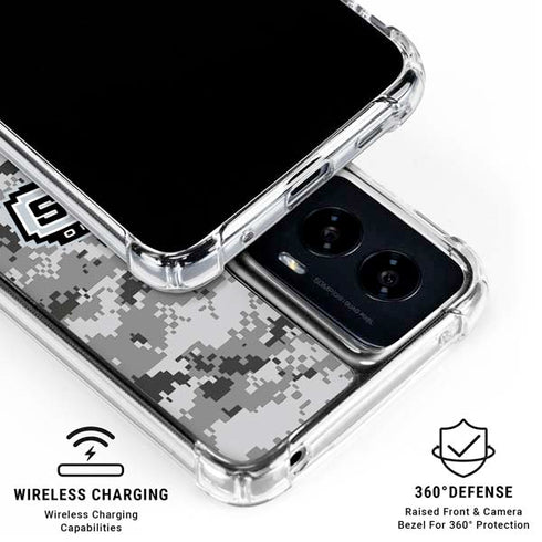 NBA San Antonio Spurs Digi Camo Moto G Power 5G (2024) Clear Case