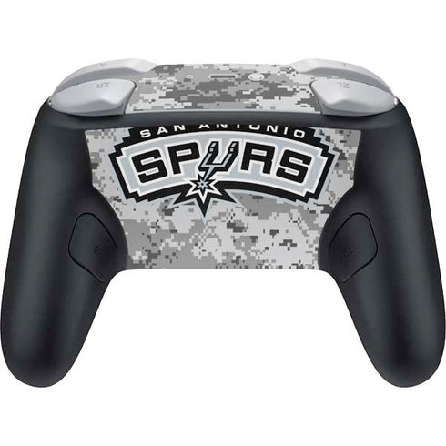 NBA San Antonio Spurs Digi Camo Nintendo Switch 2 (2025) Pro Controller Skin