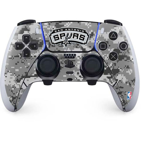 NBA San Antonio Spurs Digi Camo PS5 DualSense Edge Pro Controller Skin
