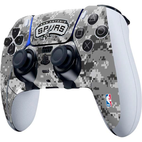 NBA San Antonio Spurs Digi Camo PS5 DualSense Edge Pro Controller Skin